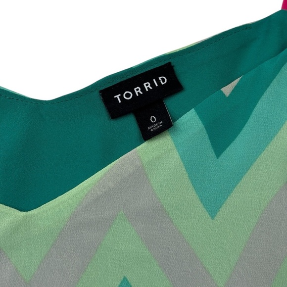 Torrid Sophie Chevron Chiffon Swing Cami - Picture 10 of 13
